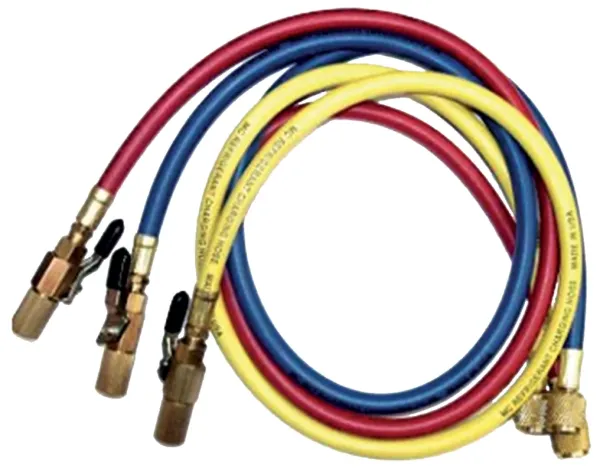 CPS Füllschlauchsatz 55 Bar f.R410A HJ5E 3x1500mm farbig 1/2"-20UNF m.Absp.